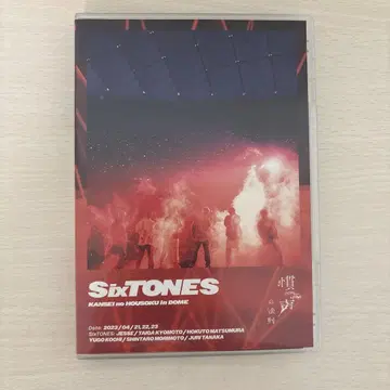 SixTONES 관성의 법칙 IN DOME 블루레이
