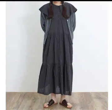 사만사 모스모스 세일러 카라 티어드 원피스