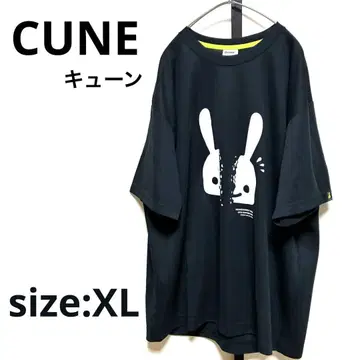 [새상품급] CUNE 티셔츠 블랙 XL 사이즈