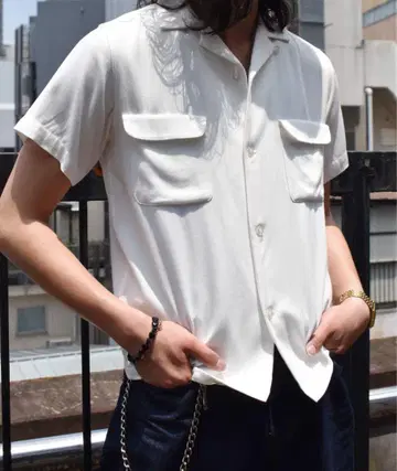 Noen 레이온 반팔 셔츠