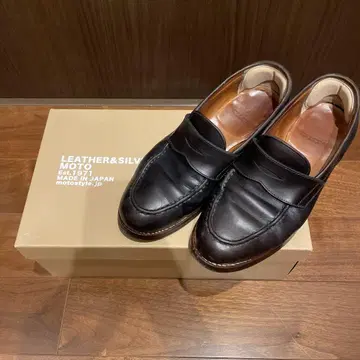 LEATHER&SILVER MOTO 로퍼 블랙 사이즈 0