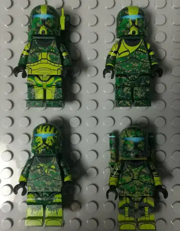 레고 LEGO 스타 워즈 CAC 커스텀 델타 분대 정글 카모플라쥬
