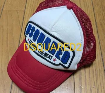 DSQUARED2 트래커 캡 레드/화이트