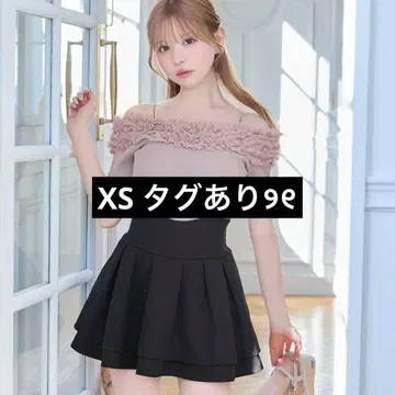 XS 미셸 마카롱 슬림 레그 스커트 블랙 이너 팬츠 포함