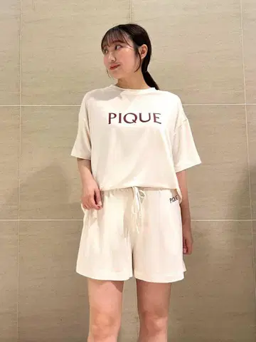 젤라또피케 컬러 레이온 로고 티셔츠 & 숏 팬츠