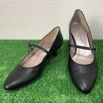 GINZA kanematsu 2way 스트랩 라운드토 펌프스