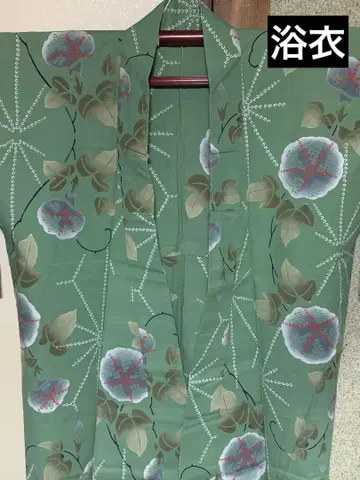 여성용 유카타 주센 그린 톨 사이즈 기장 160 화장 69 새상품급