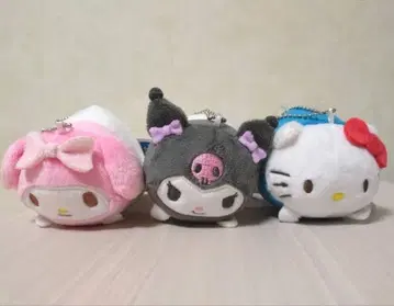 새상품 산리오 쫀득쫀득 누워있는 마스코트 볼 체인 쿠로미 키티