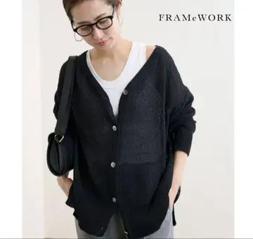 FRAMeWORK 카노코 2WAY 백 오프닝 가디건 프레임워크