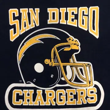 80s LOGO7 NFL 차저스 싱글 스티치 USA제