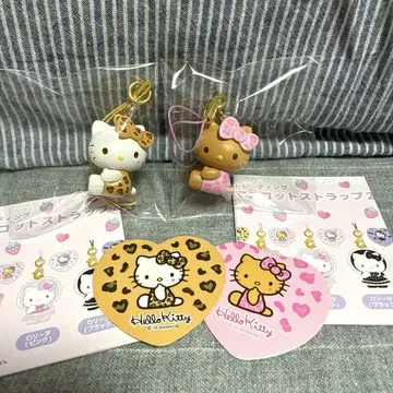 헬로키티 트레이딩 마스코트 스트랩 레오파드 키디랜드