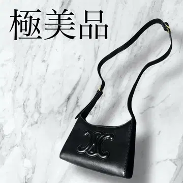 블랙 로고 숄더백