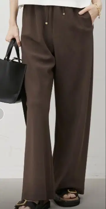 Mila Owen 허리 밴딩 와이드 이지 팬츠