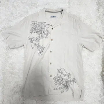 Tommy Bahama 알로하 셔츠 베이지