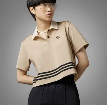 아디다스 70년대 피케 셔츠 아디다스 베이지