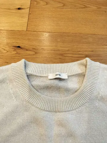 ATON HEMP KNIT 헴프 니트 라이트 그레이 사이즈 06