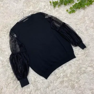 189 Isabel Machu [M] 긴팔 블라우스 레이스 벌룬 슬리브