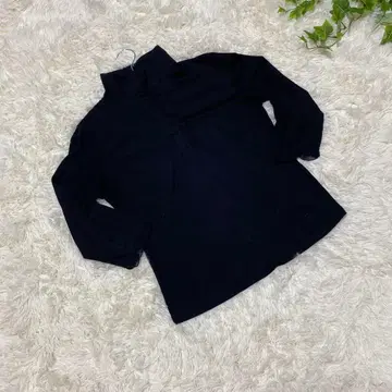 176 도네모어 [S] 프릴 옷깃 블라우스 레이스 소매 블랙