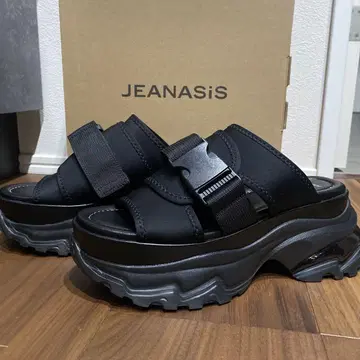 JEANASIS 벨트 클리어 솔 샌들 24.0~24.5