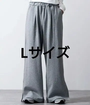 CLEL 사이드 슬릿 플레어 스웨트 팬츠 L
