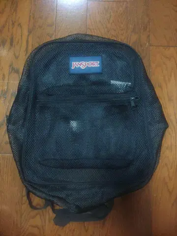 JANSPORT 백팩 블랙 메쉬 수영장 바다 아웃도어