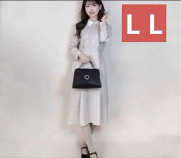 시마무라 모토와키 레이나 온라인 한정판 트위드 원피스 L L 크림