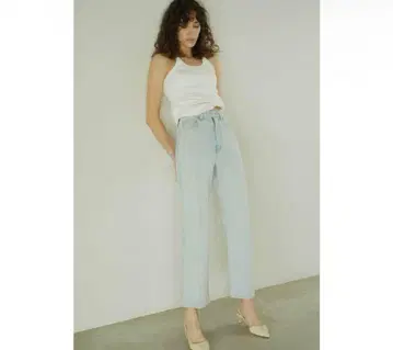 CLANE RING DENIM PANTS 아이스 블루 사이즈 0