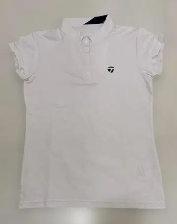 테일러메이드 여성용 캡 슬리브 폴로 셔츠 XS 화이트