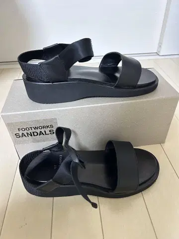 FOOTWORKS 샌들 23.5 cm 블랙
