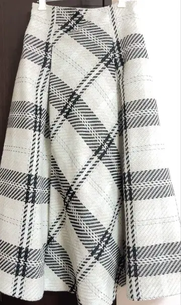 snidel 로빙 체크 롱 스커트