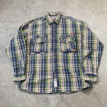 90-00s ecko unltd 긴팔 셔츠 기믹 구제 의류 fubu M