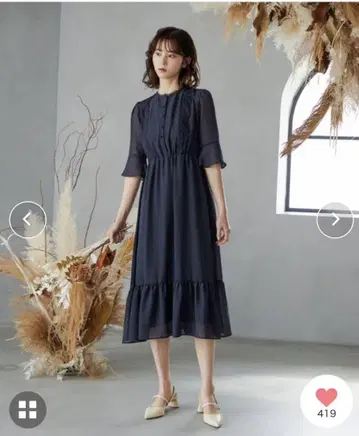 네이비 원피스 M 사이즈