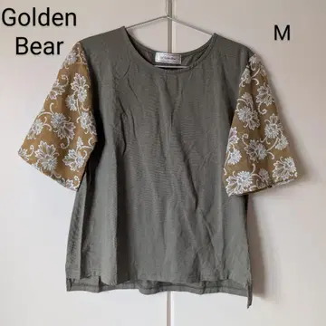 0042 Golden Bear 골든 베어 소매 자수 디자인 티셔츠 M