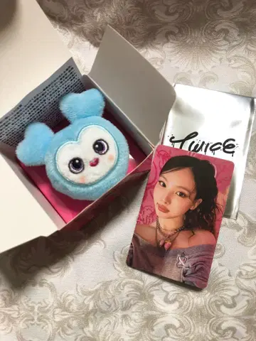 TWICE 봉제 인형 반지 랜덤 트레이딩 카드 나연 세트