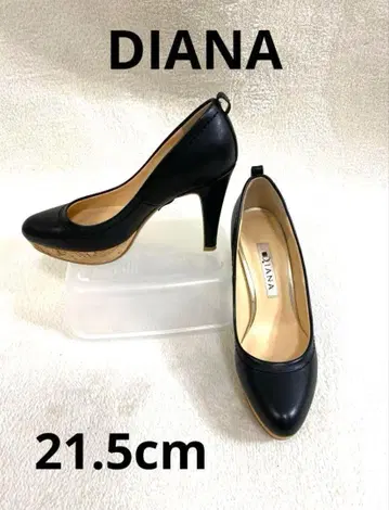 컨디션 최상 DIANA 다이애나 블랙 펌프스 21.5cm 하이힐