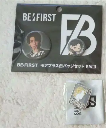 BE:FIRST 슌토 캔뱃지 & BE:1 시크릿 핀즈 세트