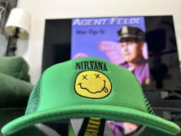USA 밴딩 Nirvana 닐바나 커트 코베인 캡 그린