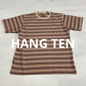 컨디션 최상 USA제 HANG TEN 보더 티셔츠 올드 서핑