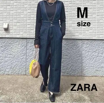 자라 릴랙스 컷 데님 살로펫 M 사이즈