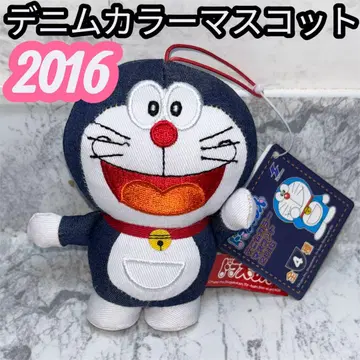 택 포함 도라에몽 데님 컬러 마스코트 2016 빈티지