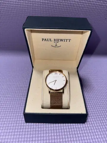 PAUL HEWITT 폴 휴잇 손목시계 35mm 핑크 골드