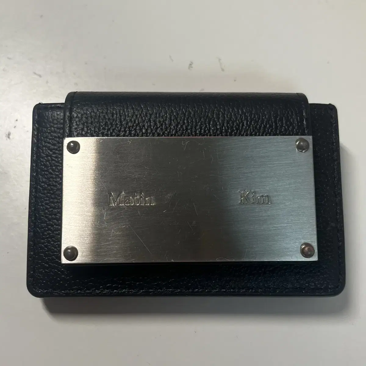 【Matin Kim】 Vintage Card Wallet Black Matin Kim Vintage Card Wallet Black - SS25 - US