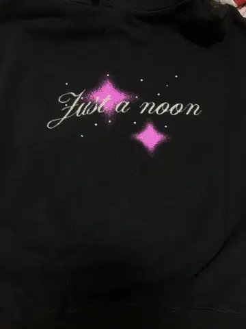 Just a noon 블랙 맨투맨 셋업