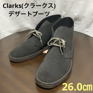 Clarks(클락스) 데저트 부츠 다크 그레이스 스웨이드 26.0cm
