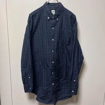 BEAMS SSZ 블랙 워치 체크 셔츠
