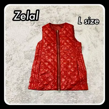 Zelal 다운 베스트 레드 L 사이즈 제랄