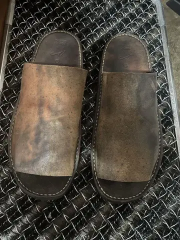 레어 TOKYO SANDAL HIKARI TO KAGE 가죽 샌들