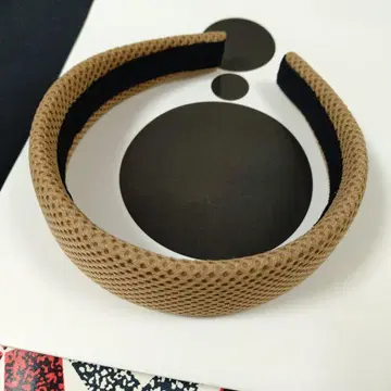 더 헤어 바트 도쿄 소프트 메쉬 38mm 헤드 밴드 브라운