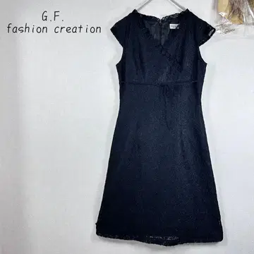 G.F.fashion creation 레이스 플레어 원피스 블랙
