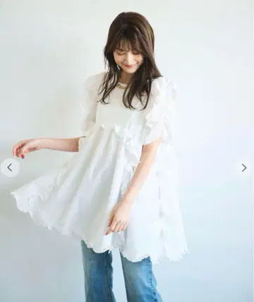 COCODEAL T/C 프릴 튜닉